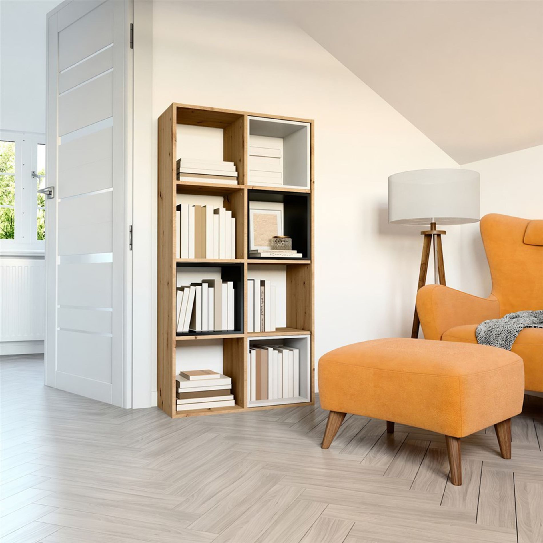 Selsey Standregal MALAX, Regal mit 4, günstig online kaufen