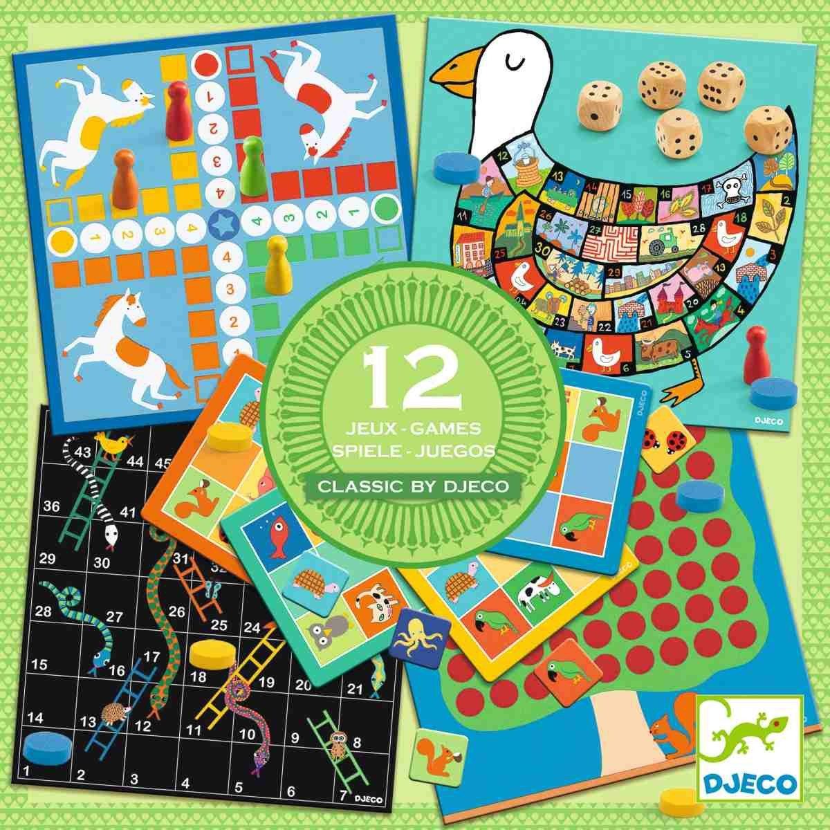 DJECO Spielesammlung Spielesammlung Classic box 4+ für Kinder, Spielesammlung Classic box 4+, Spielesammlung