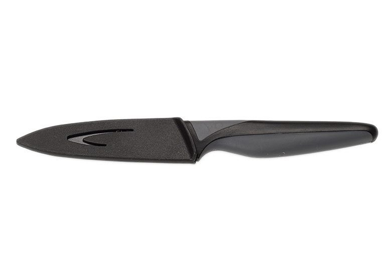 ECHTWERK Gemüsemesser BlackSteel, Schälmesser, Edelstahl, hohe Schneidfestigkeit, Klingenlänge 9 cm