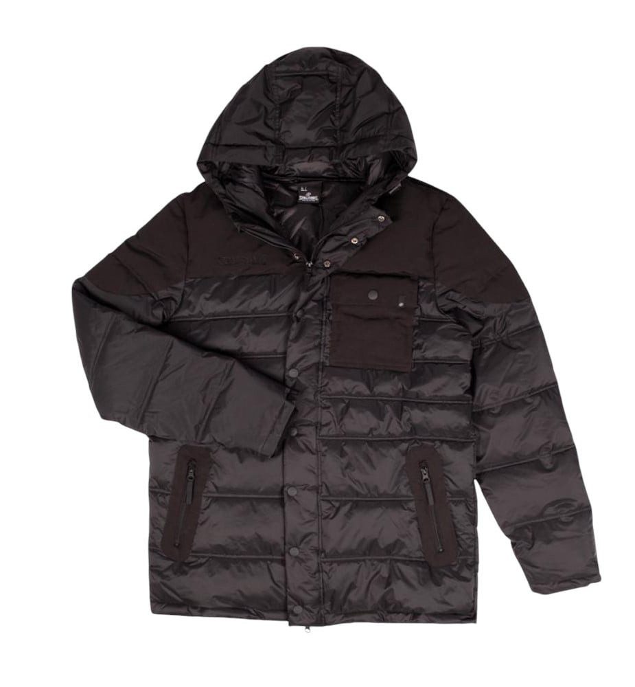 Spalding Winterjacke Parka mit Kapuze schwarz Herren