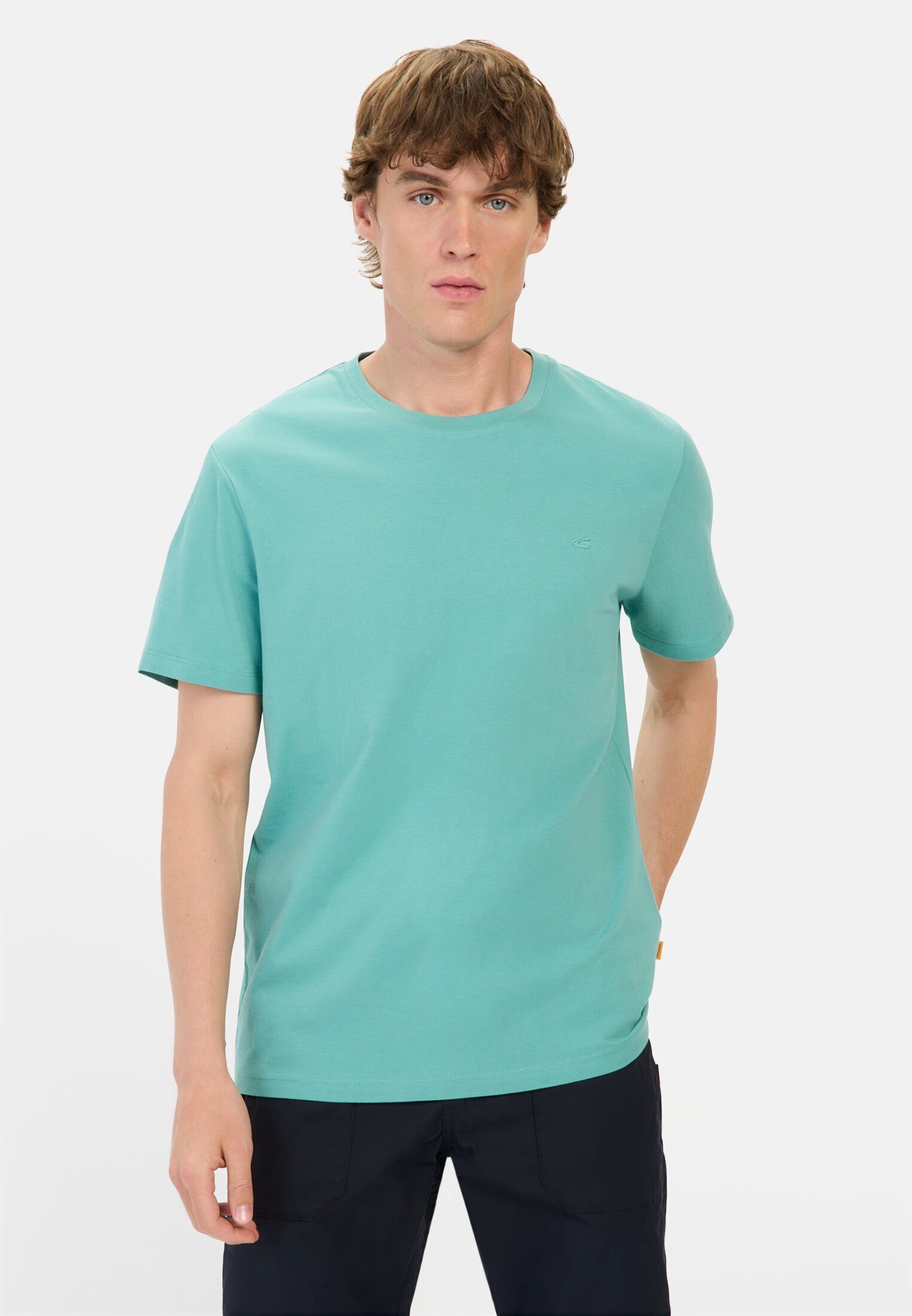 camel active T-Shirt aus reiner Baumwolle günstig online kaufen