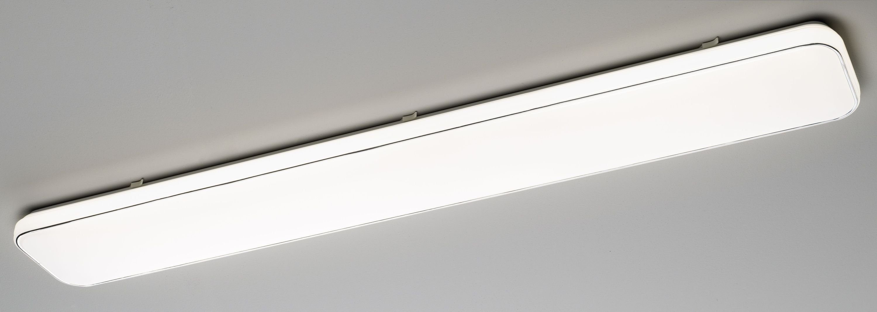 casa NOVA Deckenleuchte casa NOVA Deckenleuchte SIMPLY BHT 120x18x6 cm weiß Deckenlampe, Warmweiß