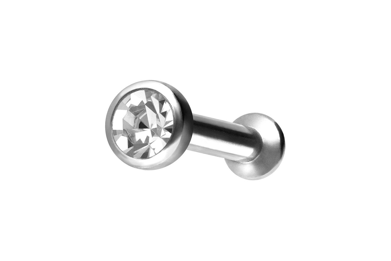 PIERCINGLINE Piercing-Set Chirurgenstahl Triple Piercing Mini Labret mit Innengewinde FLAT-DISC (Labrets, 1-tlg)