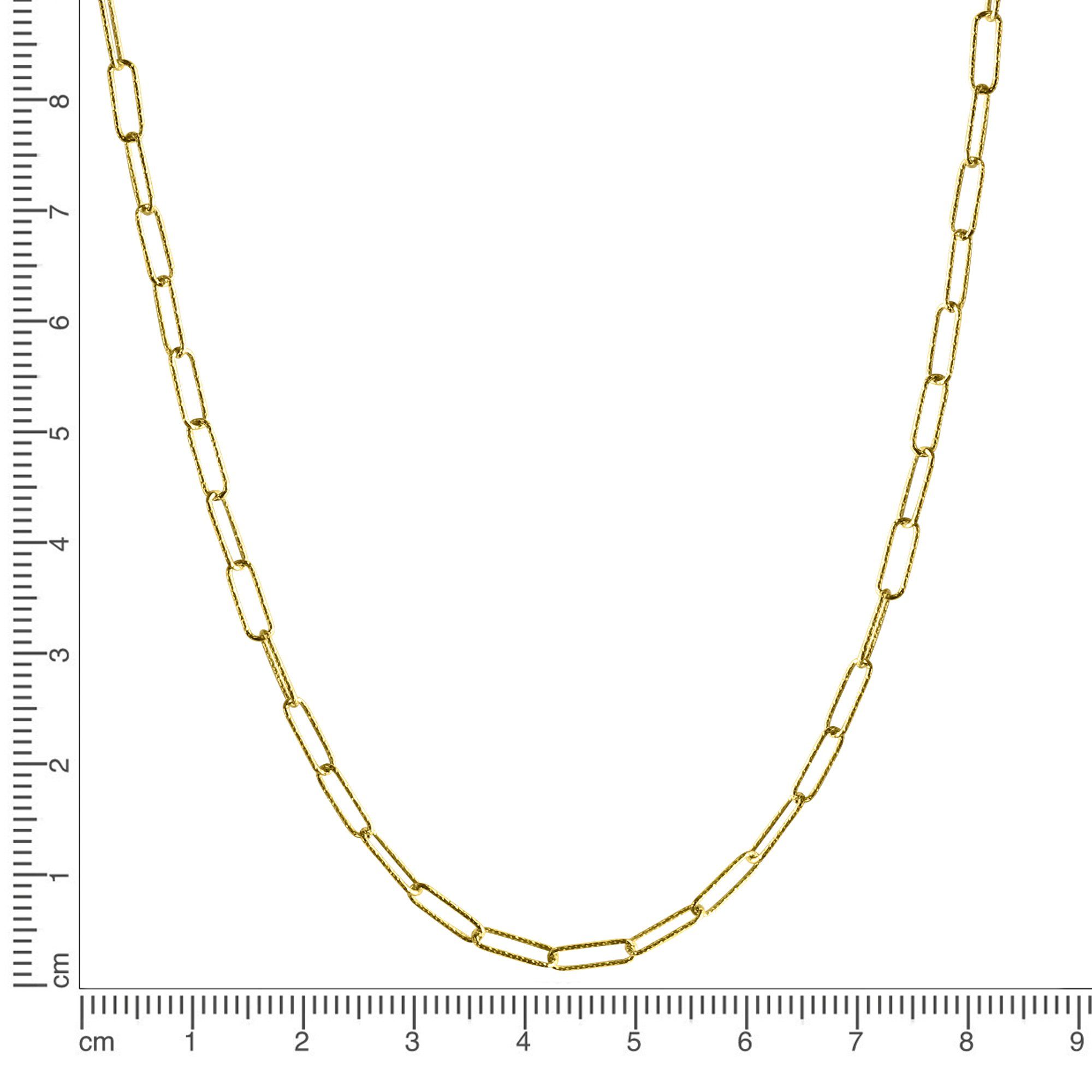 CELESTA Collierkettchen 925 Silber gelbvergoldet diamantiert
