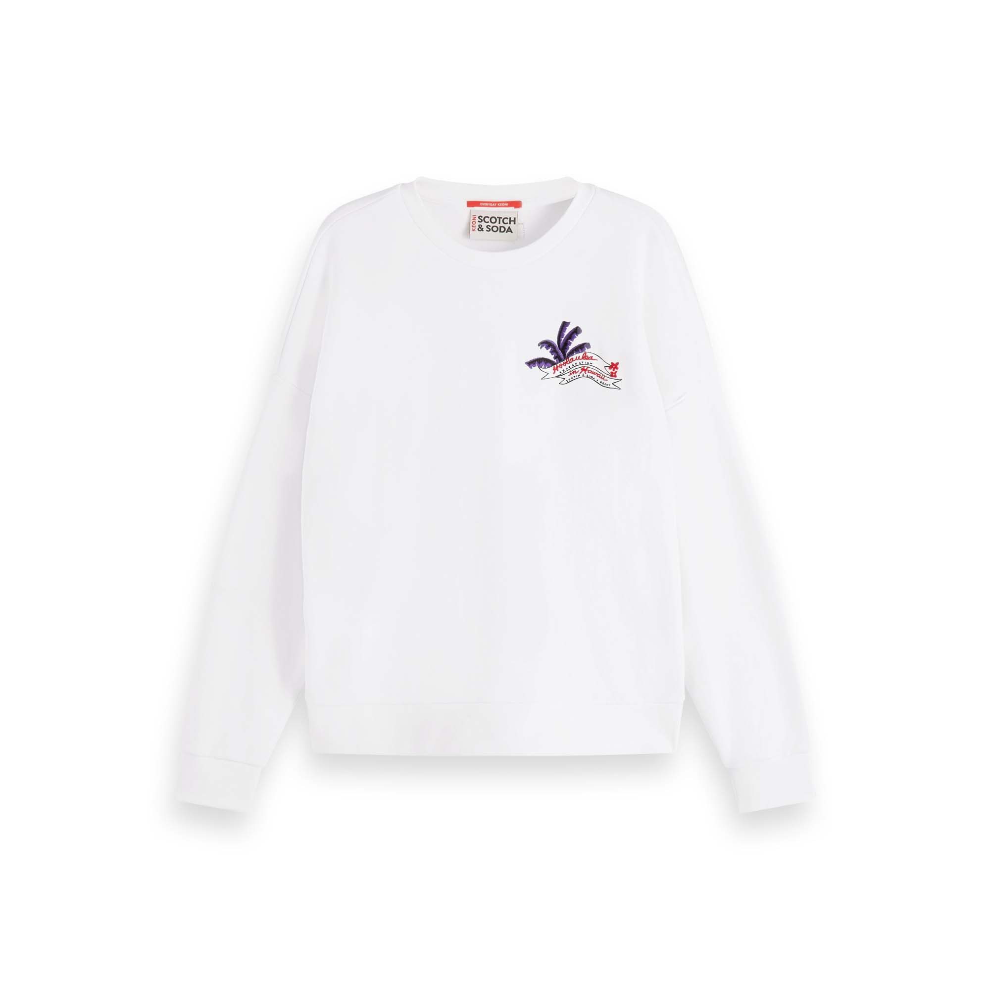 Fleecepullover Maison Scotch Damen Sweatshirt Keoni Capsule Crewneck 156526