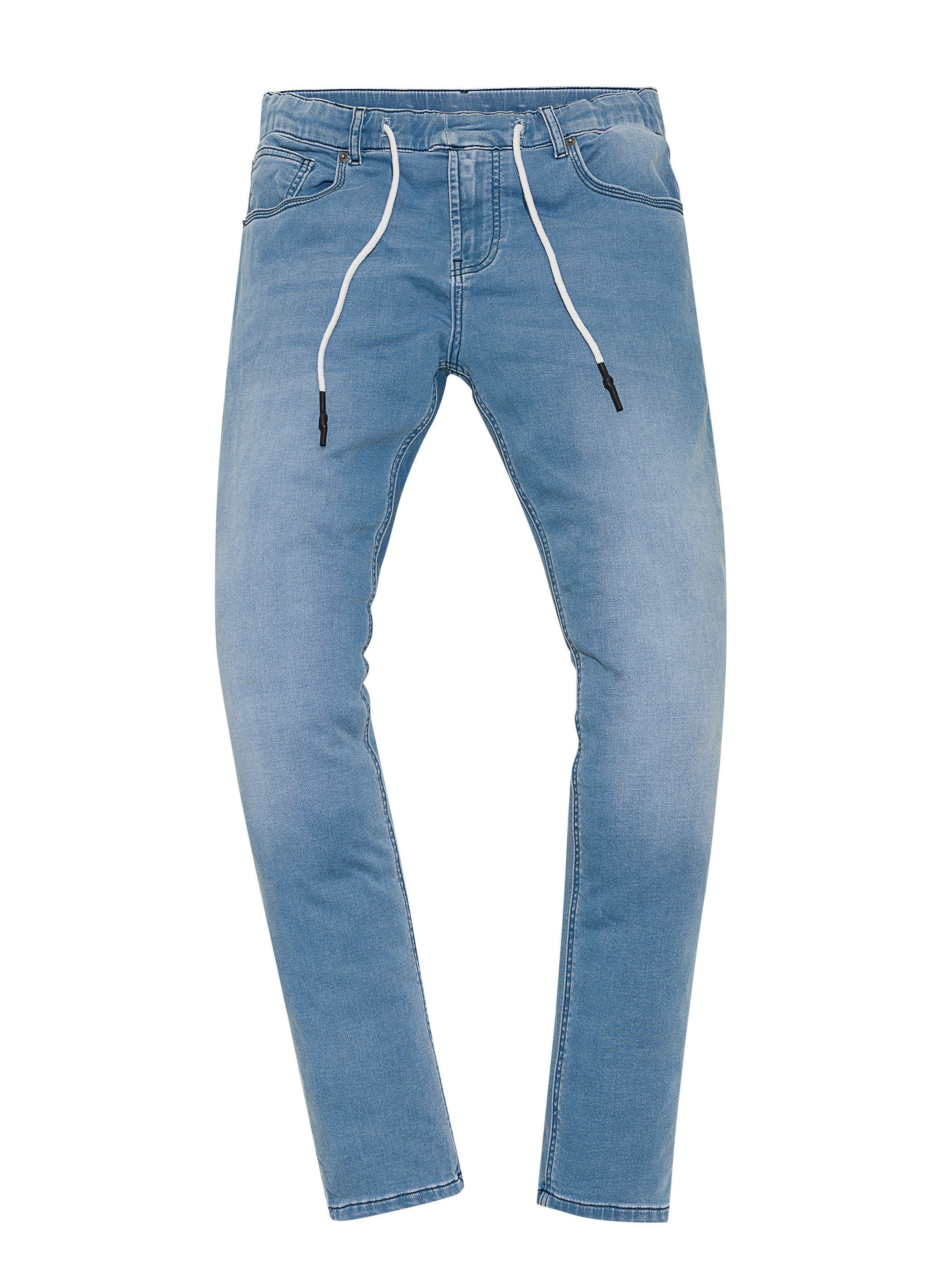 Yazubi Slim-fit-Jeans Herren Sweathose in Jeansoptik Erik Schmale Jeans, mit Stretch-Anteil – Bild 5 von 5