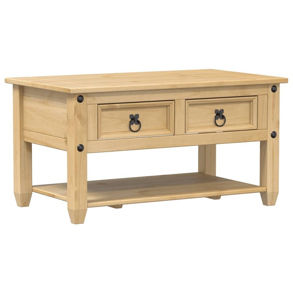vidaXL Couchtisch NA Couchtisch Kaffeetisch Beistelltisch 2 Schubladen Corona 85x50x45 c
