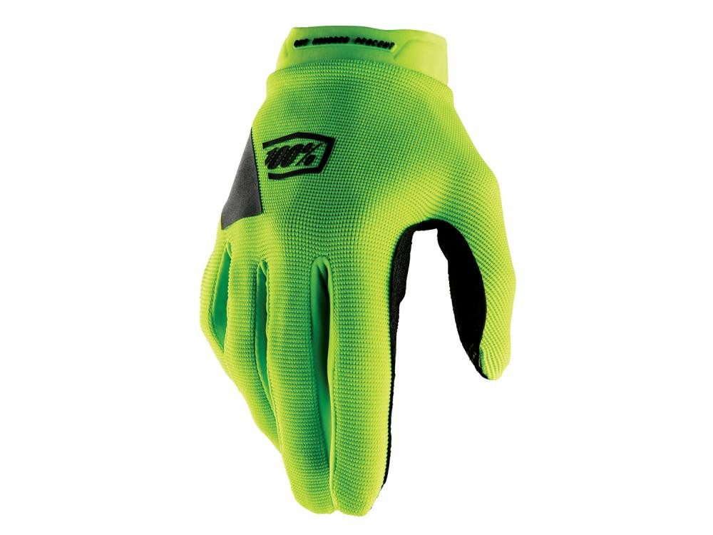 Fahrradhandschuhe 100% Ridecamp Women's Gloves S Black / Fluo Yellow - komfortabler MTB-