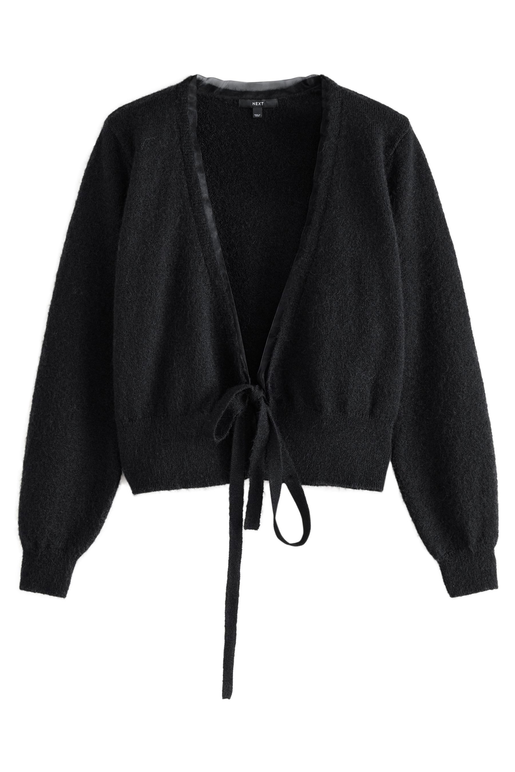 Next Strickjacke Wickelstrickjacke mit seitlicher Bindung (1-tlg) günstig online kaufen