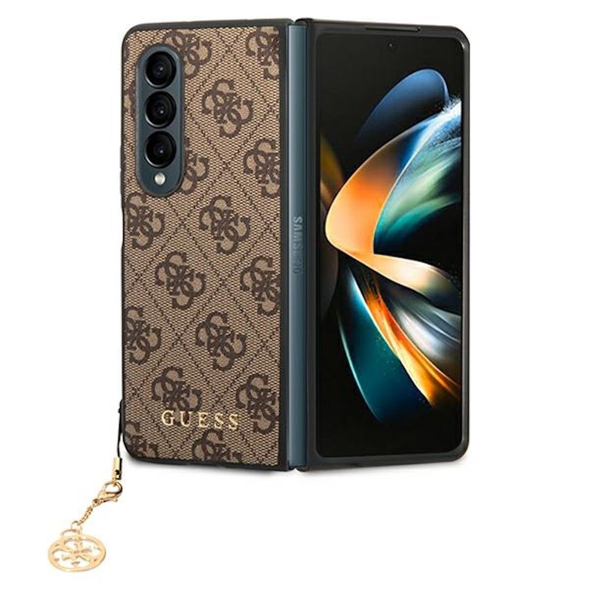 Guess Handyhülle »Guess 4G Charms Collection Hardcasse Hülle Cover für Samsung  Galaxy Z Fold4 Braun« online kaufen | OTTO