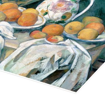 Posterlounge Poster Paul Cézanne, Stilleben mit Vorhang, Malerei