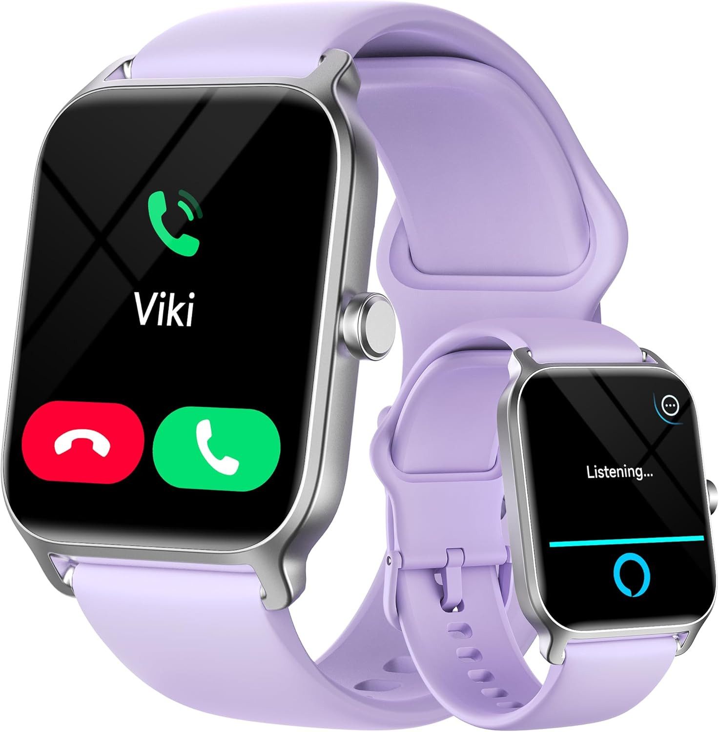 GYDOM IDW13 Smartwatch (4,5 cm, Android ios), Smartwatch mit Alexa, Bluetooth Telefonie, 100 Sportmodi, IP68