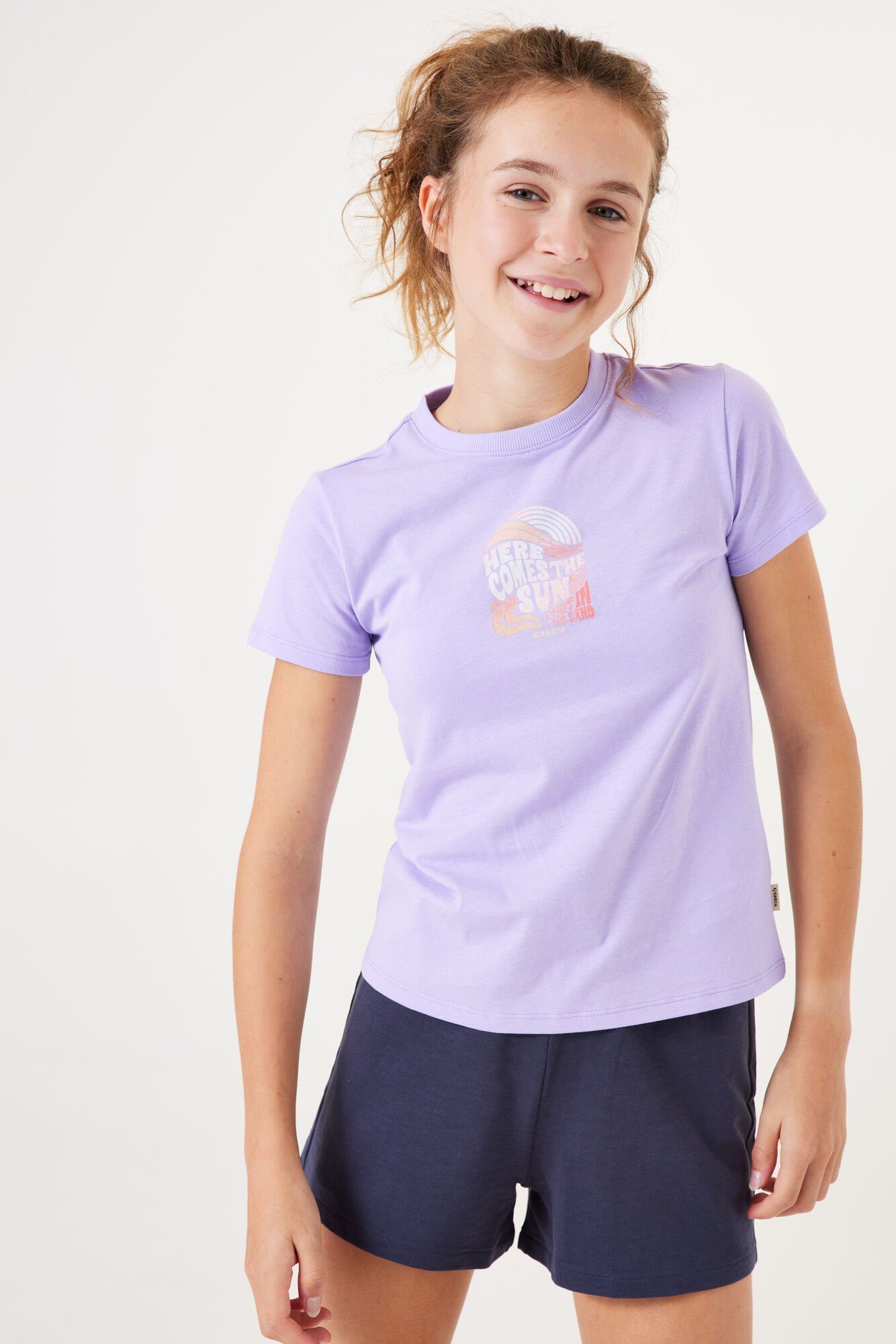 Garcia T-Shirt for GIRLS, mit Wording Print