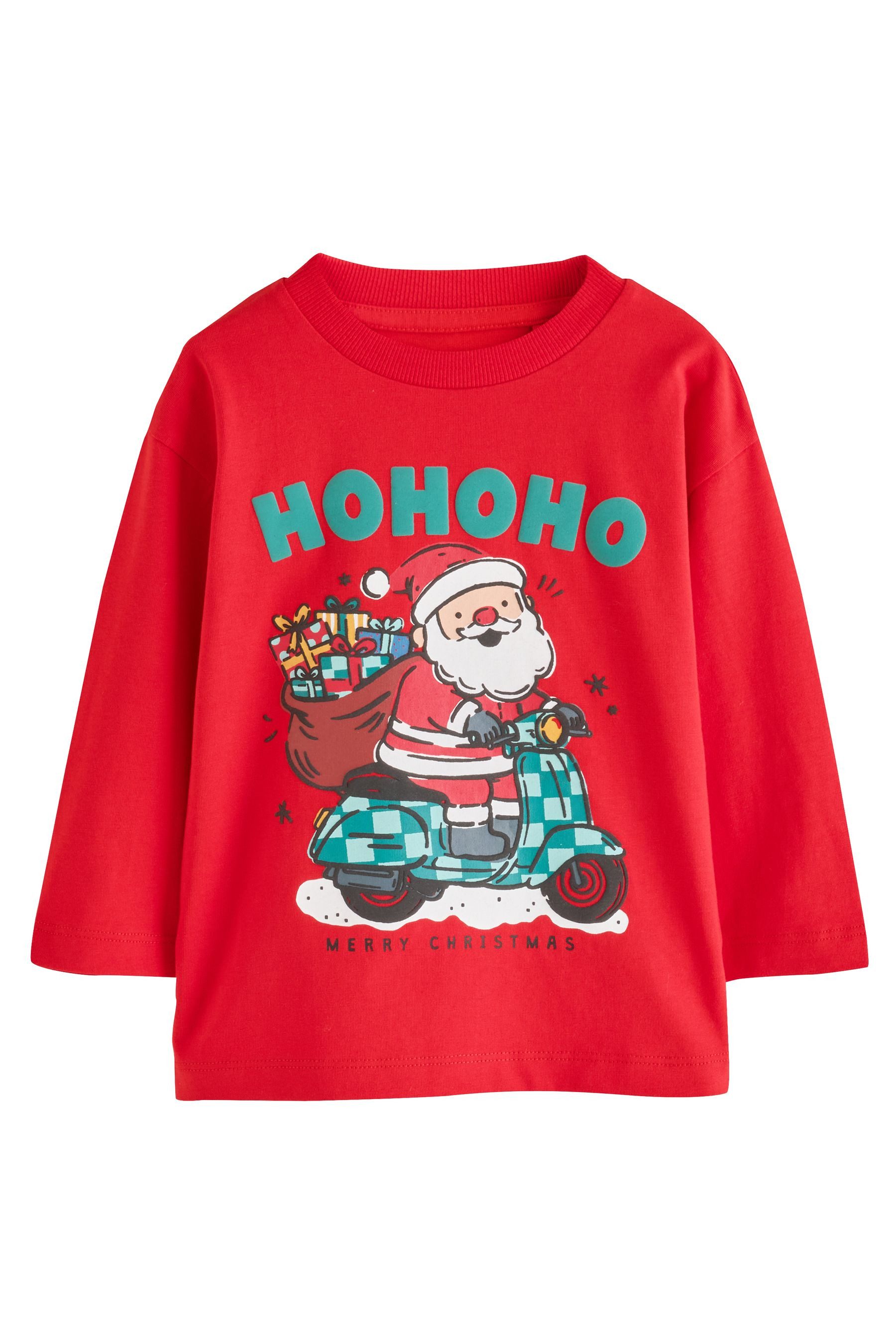 Next Langarmshirt Langärmeliges Weihnachtsshirt (1-tlg)