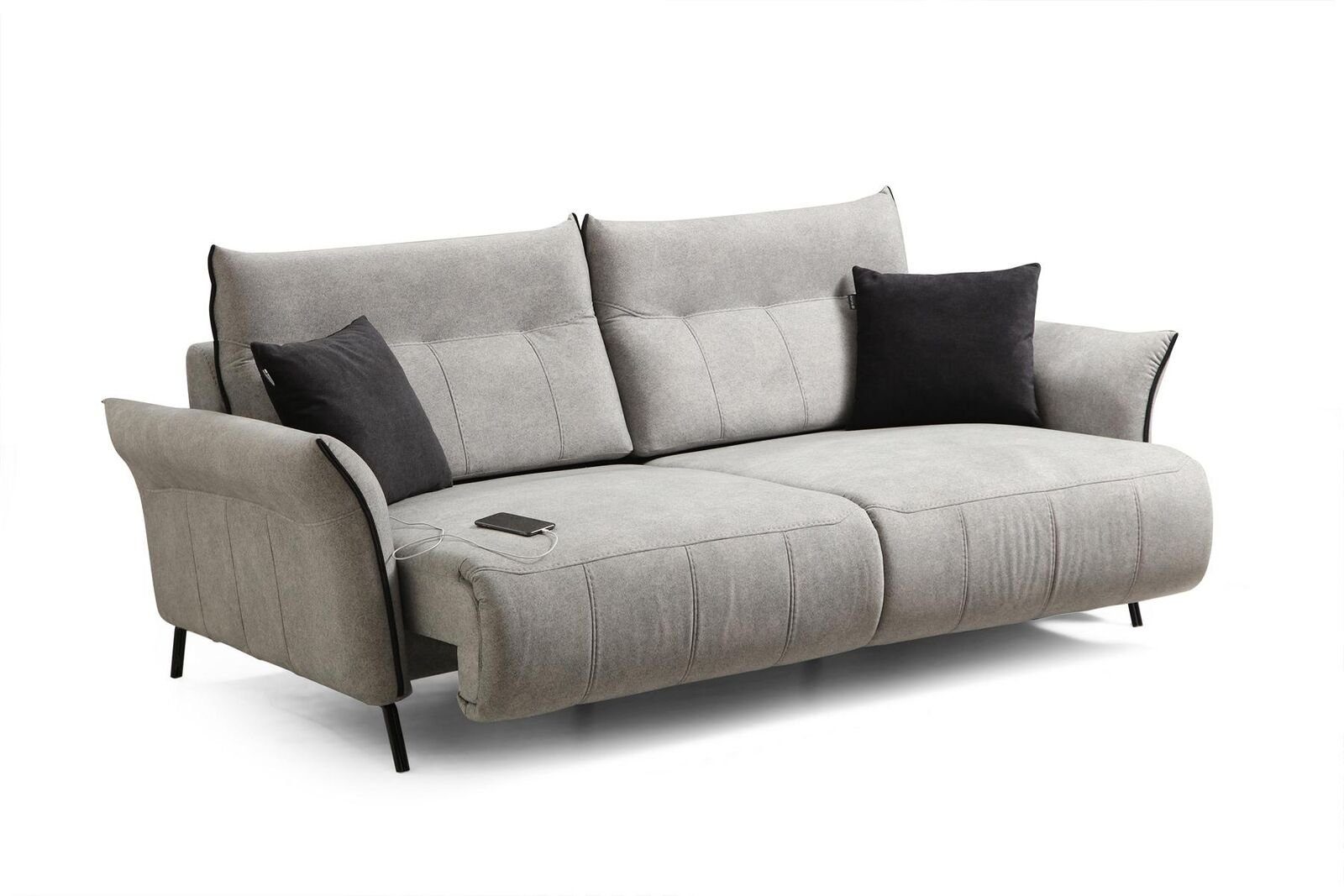 1 Neu Möbel, Textil JVmoebel Modern Designer Europa Luxus Sofa Couch Made Teile, in 3-Sitzer Dreisitzer Polster