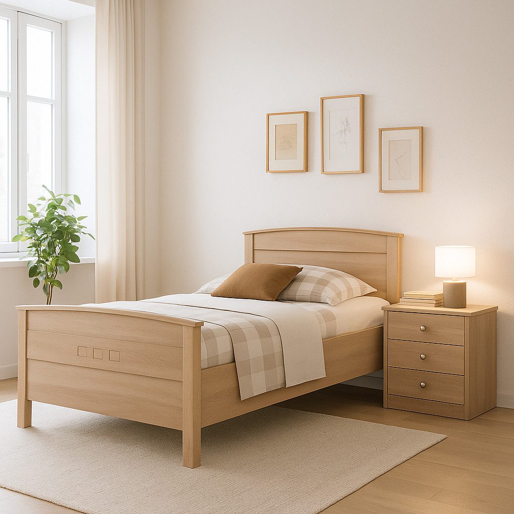 bv-vertrieb Schlafzimmer-Set Seniorenbett Komfortbett Nachtkonsole Eiche so günstig online kaufen