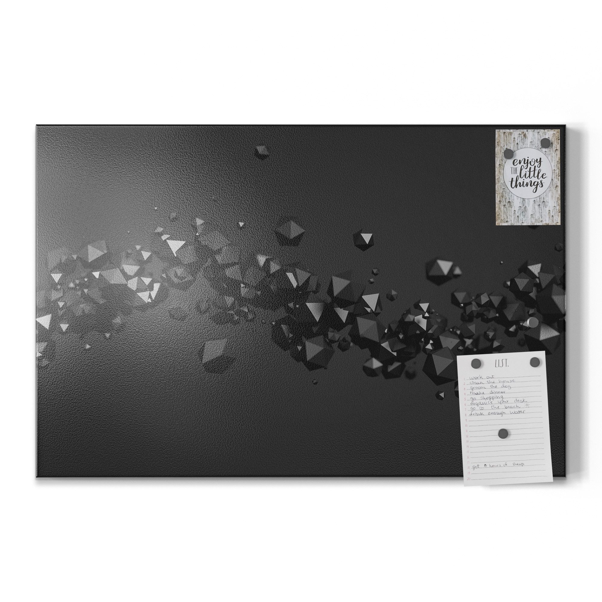 DEQORI Magnettafel 'Geometrische Kometen', Metall Whiteboard günstig online kaufen