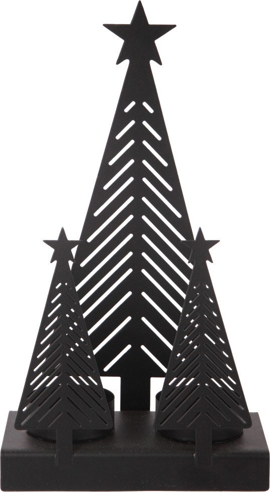 Trend Line Kerzenhalter Kerzenhalter Tannenbaum mit Stern Metall 22 x 13 günstig online kaufen