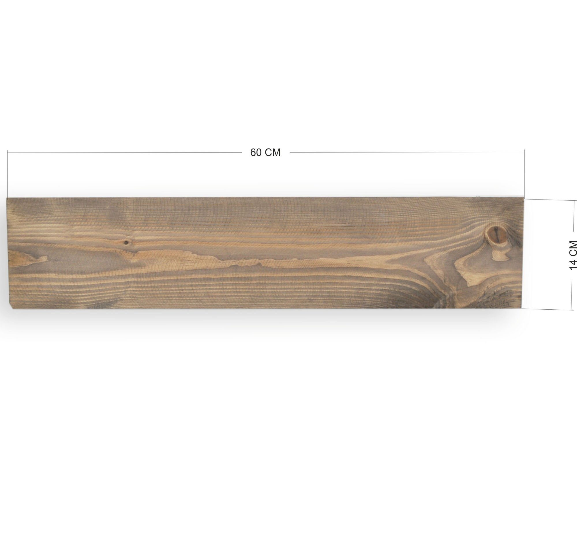massives cm, Wandregal Wandregale, Holz 100% Skye LAM018EVL, 8x60x16 Decor