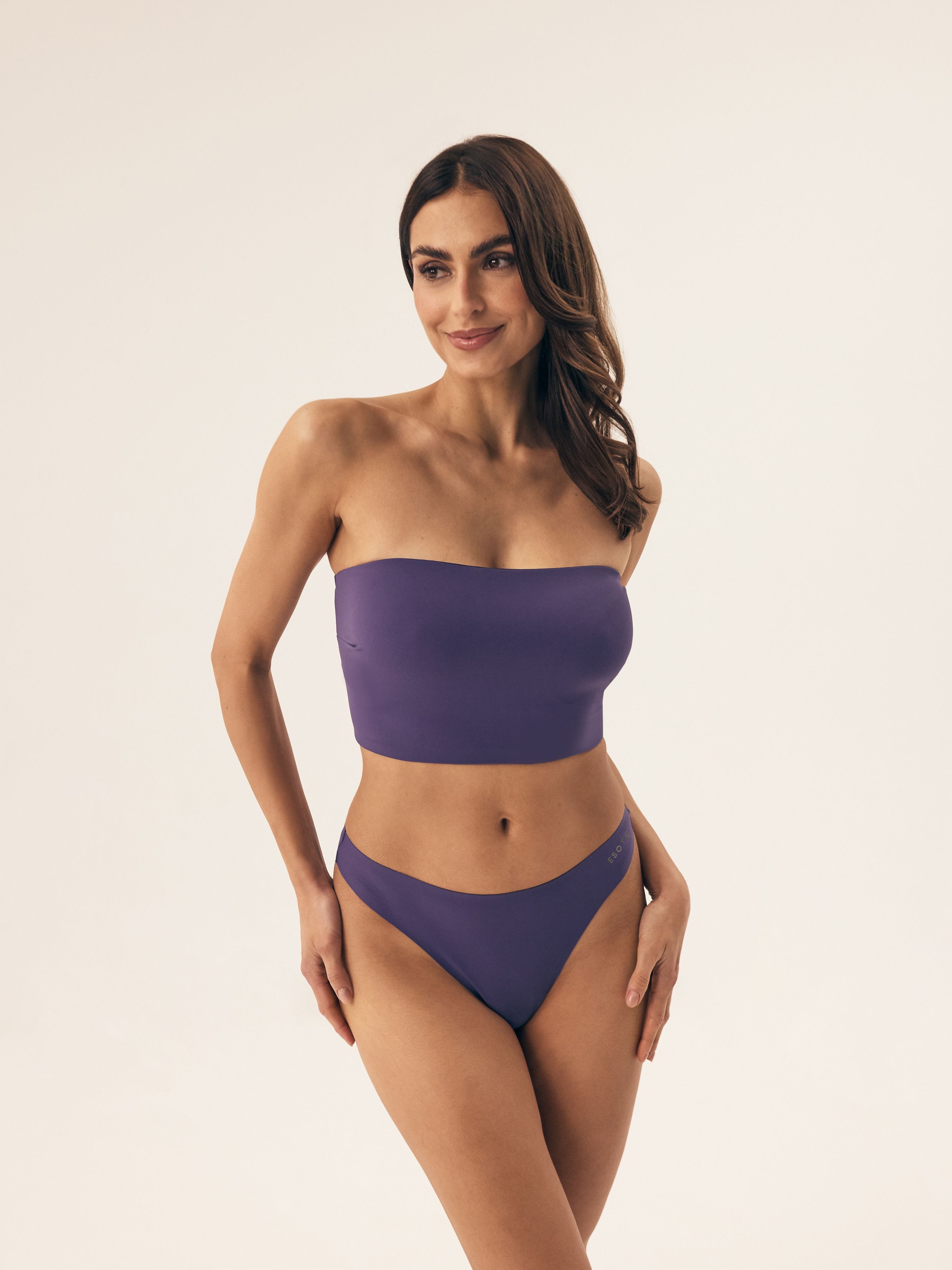 ESOTIQ Sport-BH Bandeau-BH Bobby, herausnehmbare Polster, glatte Cups