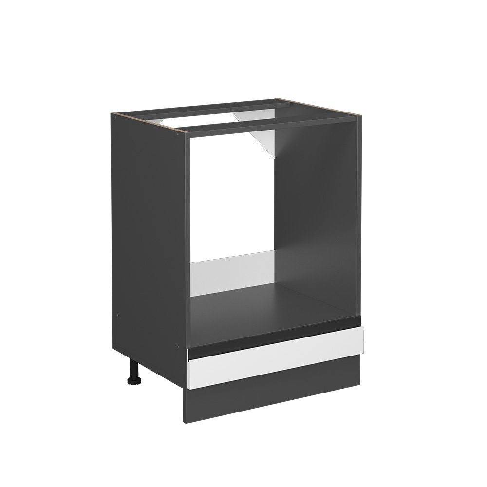 Vicco Herdumbauschrank R-Line, Weiß/Anthrazit, 60 cm günstig online kaufen