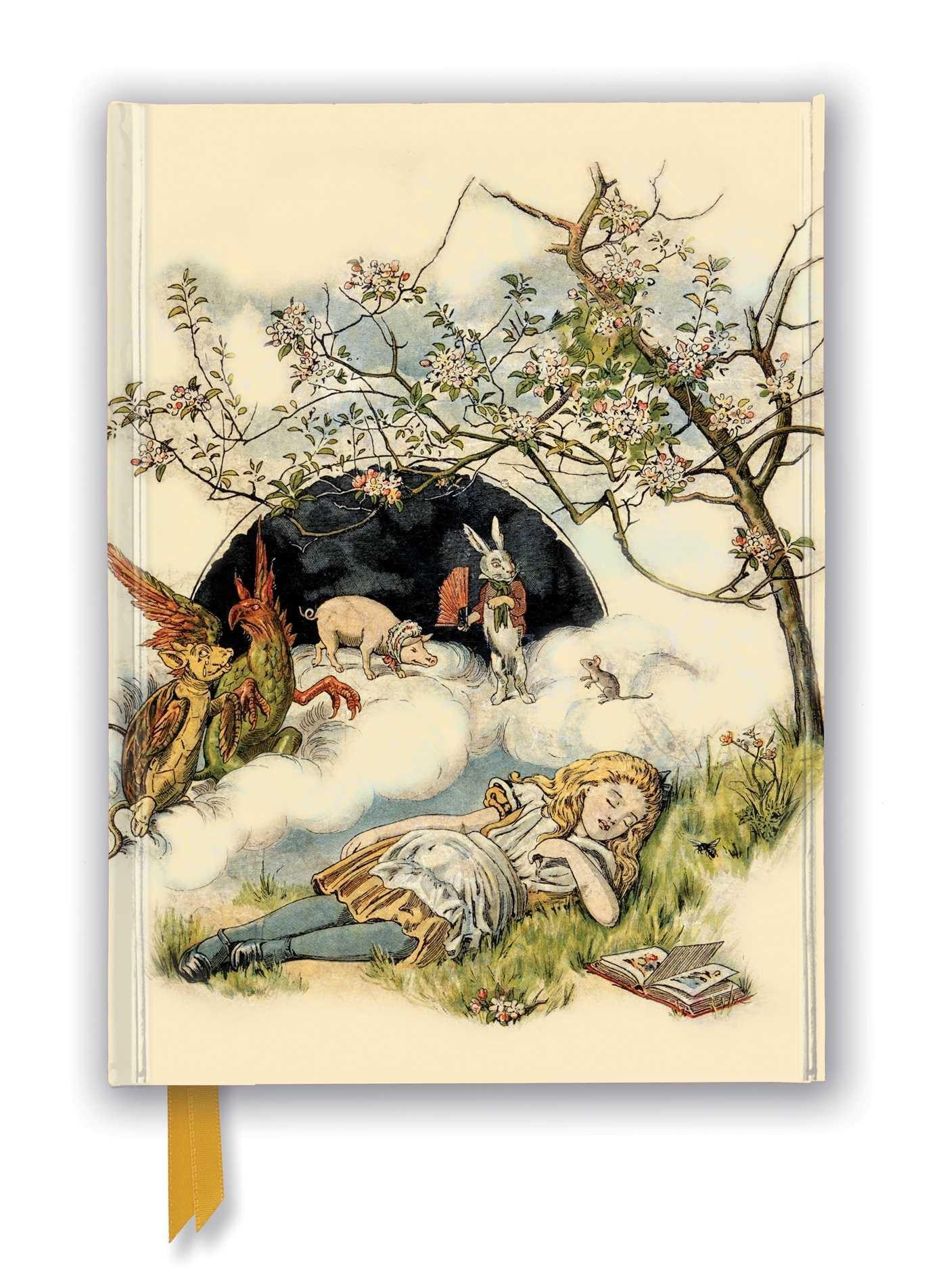 Notizbuch Premium Notizbuch DIN A5: Alice im Wunderland - Schlafende Alice
