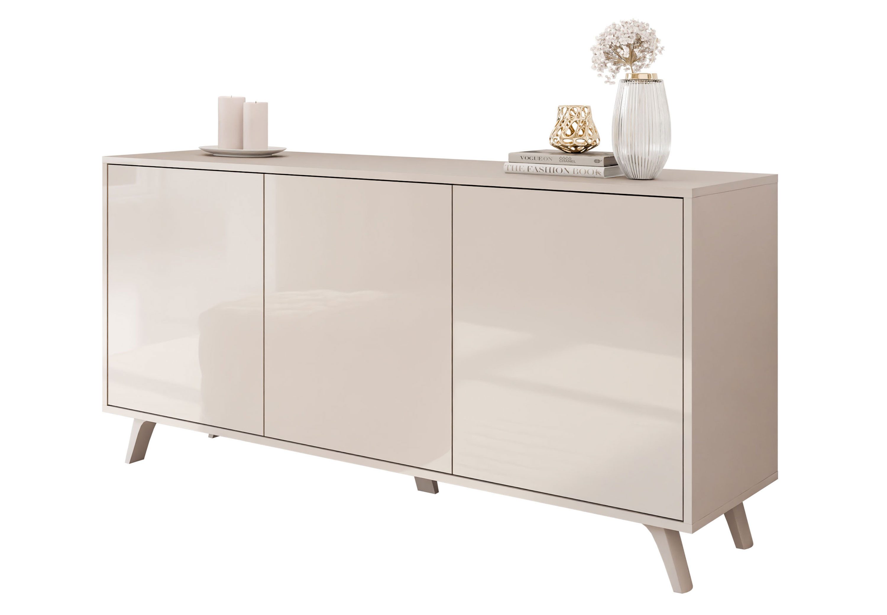 Lookway Kommode SANAYI in Kaschmir auf Kunststofffüßen