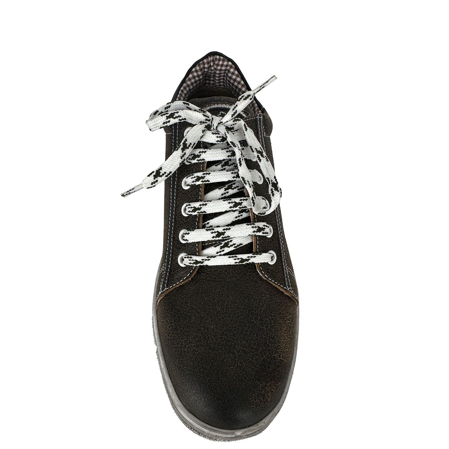 Maddox Herren Trachten Leder Schuhe "Siegfried" - Nappato Bernstein Sneaker