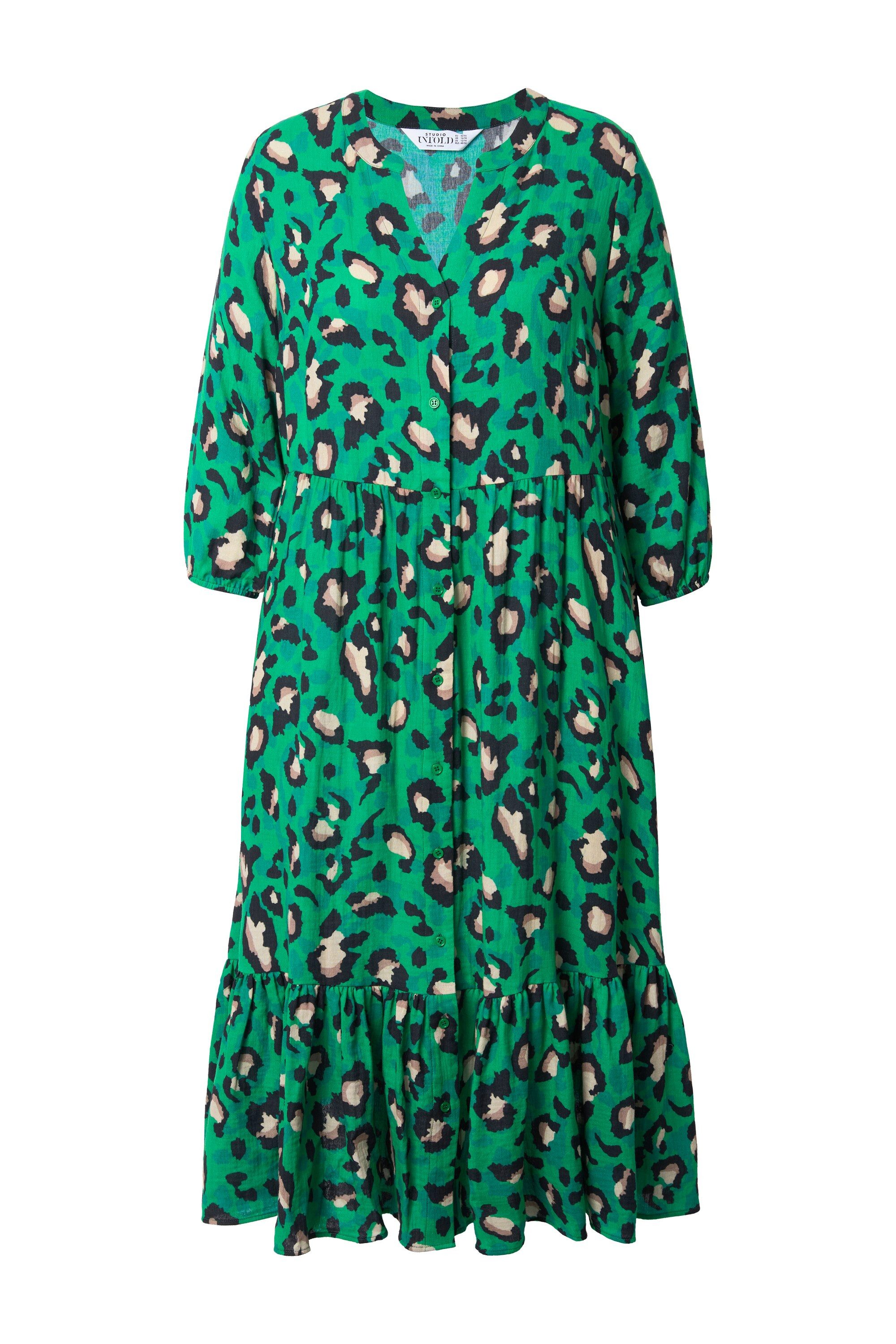 Studio Untold Maxikleid Maxikleid A-Line Musselin günstig online kaufen