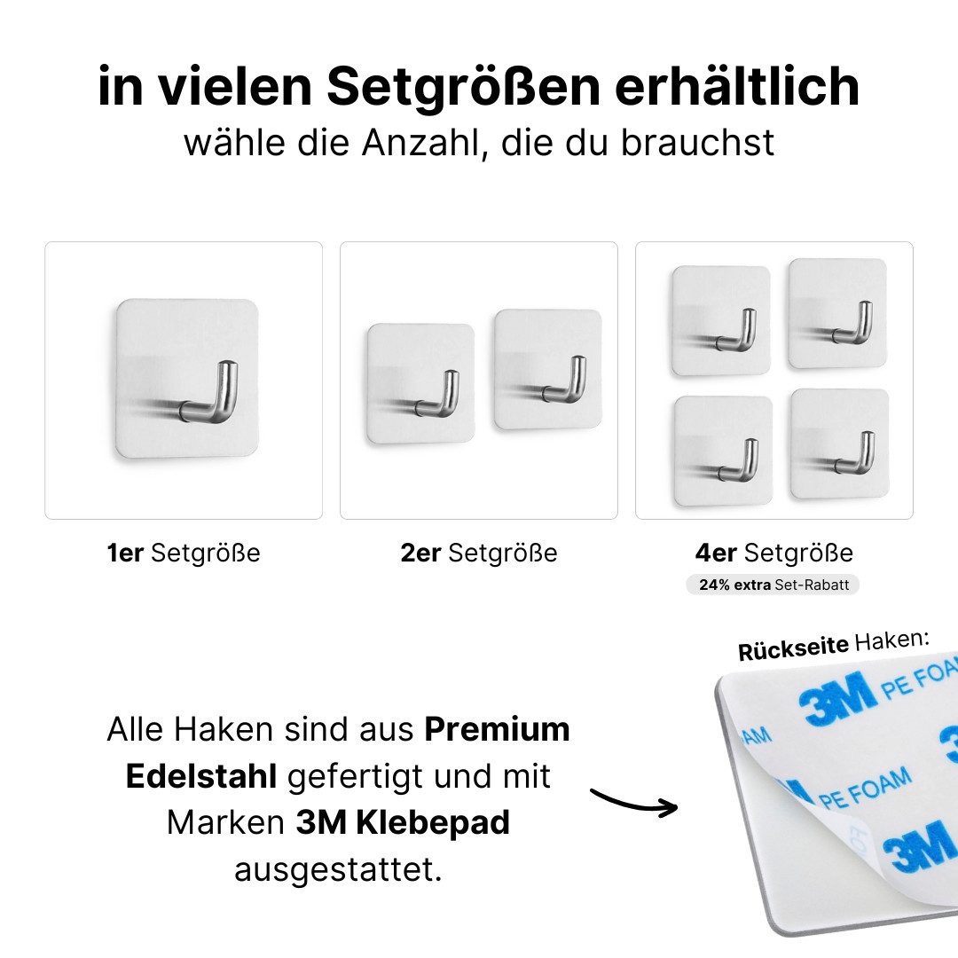 LIVINA HOME Handtuchhaken Haken selbstklebend Bad günstig online kaufen