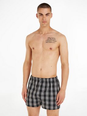 Calvin Klein Underwear Webboxer CLASSIC FIT (3-St) im kariertem, gestreiftem oder unifarbenem Design