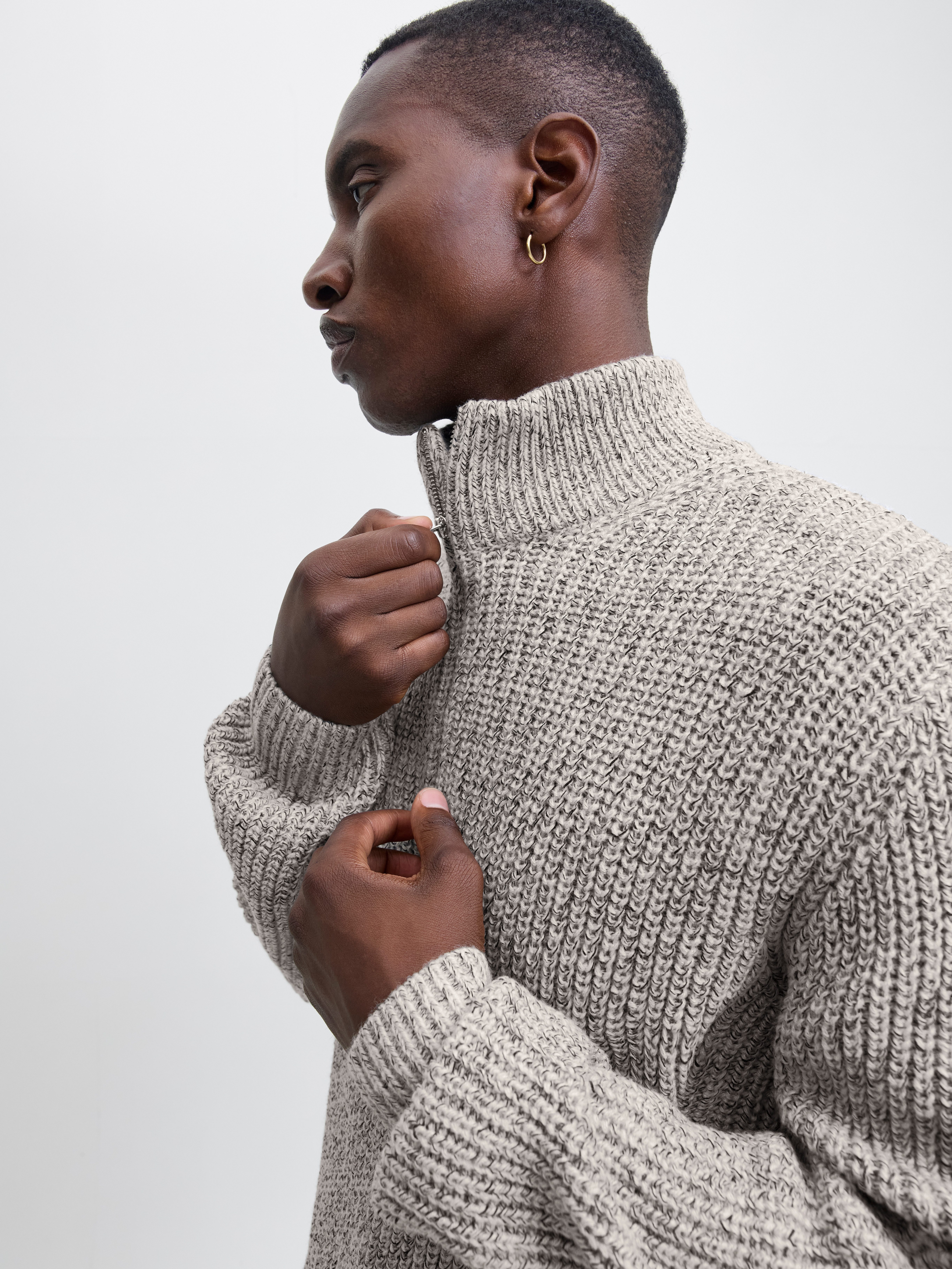 Jack & Jones Troyer JORBLEECKER KNIT HALF ZIP BF günstig online kaufen