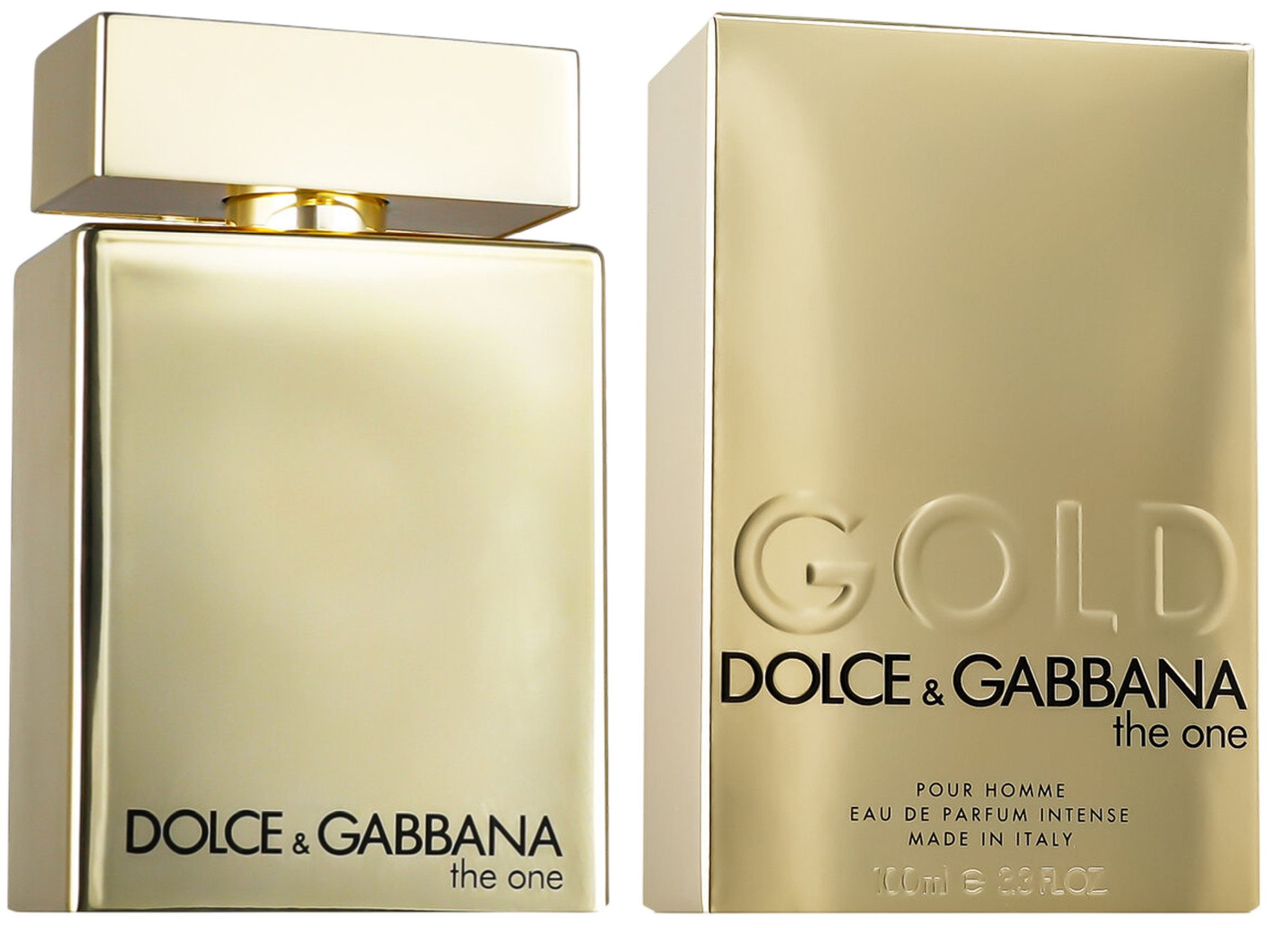 DOLCE & GABBANA Eau de Parfum The One Gold Pour Homme intense EDP Herren Spray, Würzig-holziger Duft mit Blutorange, Vetiver, Salbei und Patchouli