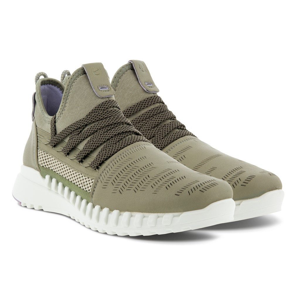 Zipflex Low Lea/Tex (Premium-Leder) grün Damen Sneaker