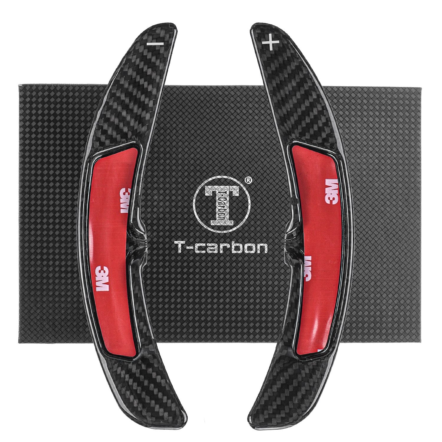 T-Carbon Lenkeradapter Auto Lenkrad Schaltwippen Paddel Aufsatz Echt Carbon SCHWARZ, (2-tlg., für 718 BOXSTER T S GTS GT4 982 2016-2025)