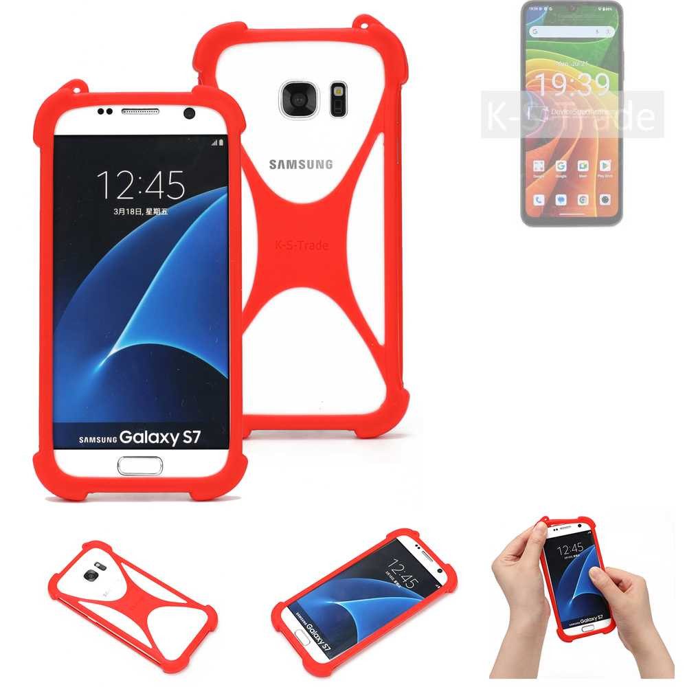 K-S-Trade Handyhülle für Cubot A40, Handy-Hülle Schutz-Hülle Bumper Silikon Schutz Hülle Cover Case