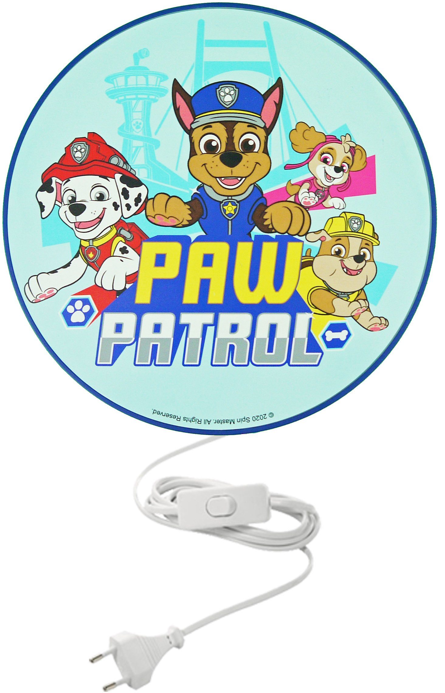 niermann Wandleuchte Paw Patrol, ohne Leuchtmittel, günstig online kaufen