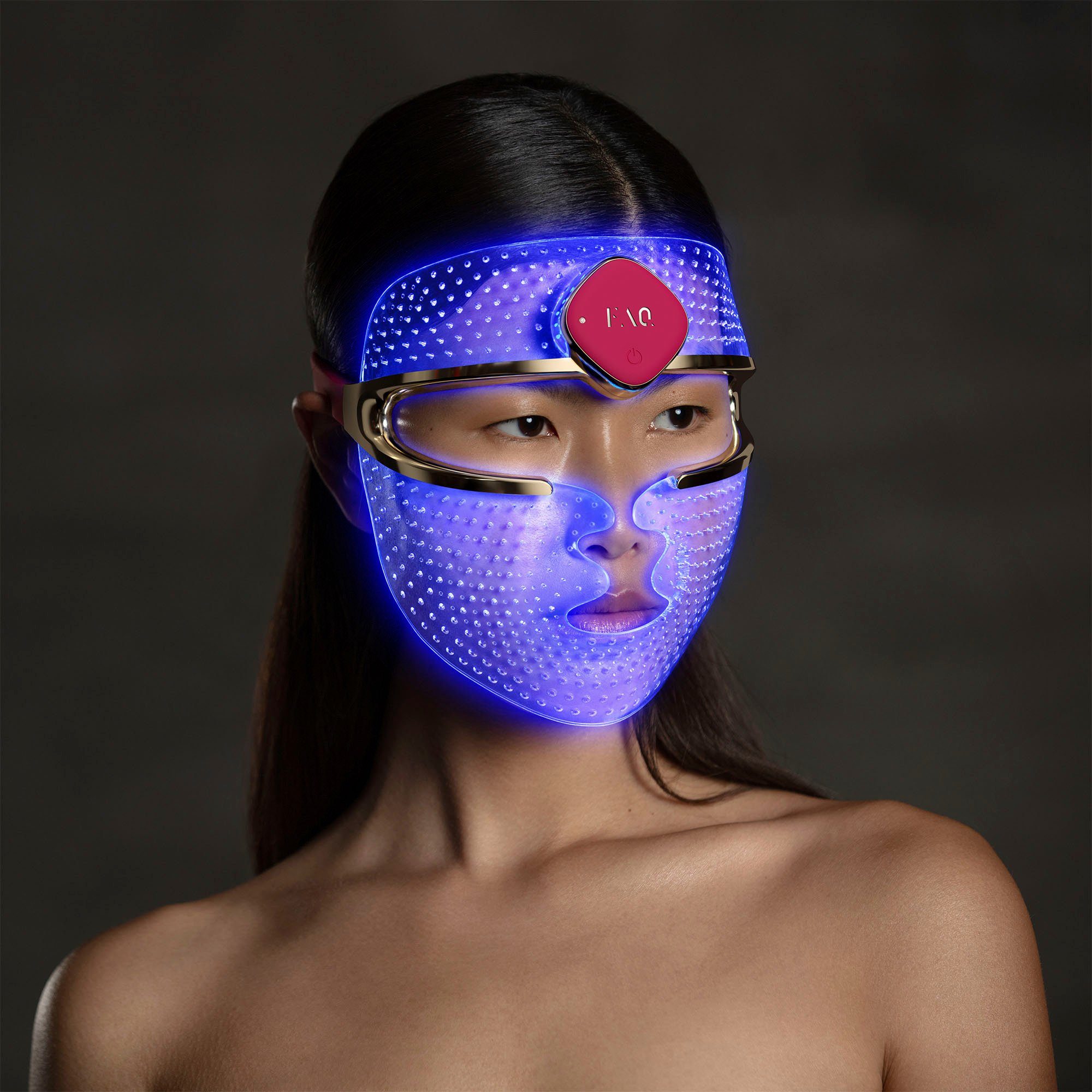 FAQ™ Mikrodermabrasionsgerät Farben LED Silicone Face Mask, 201 mit 3 LED FAQ™ Gesichtsmaske