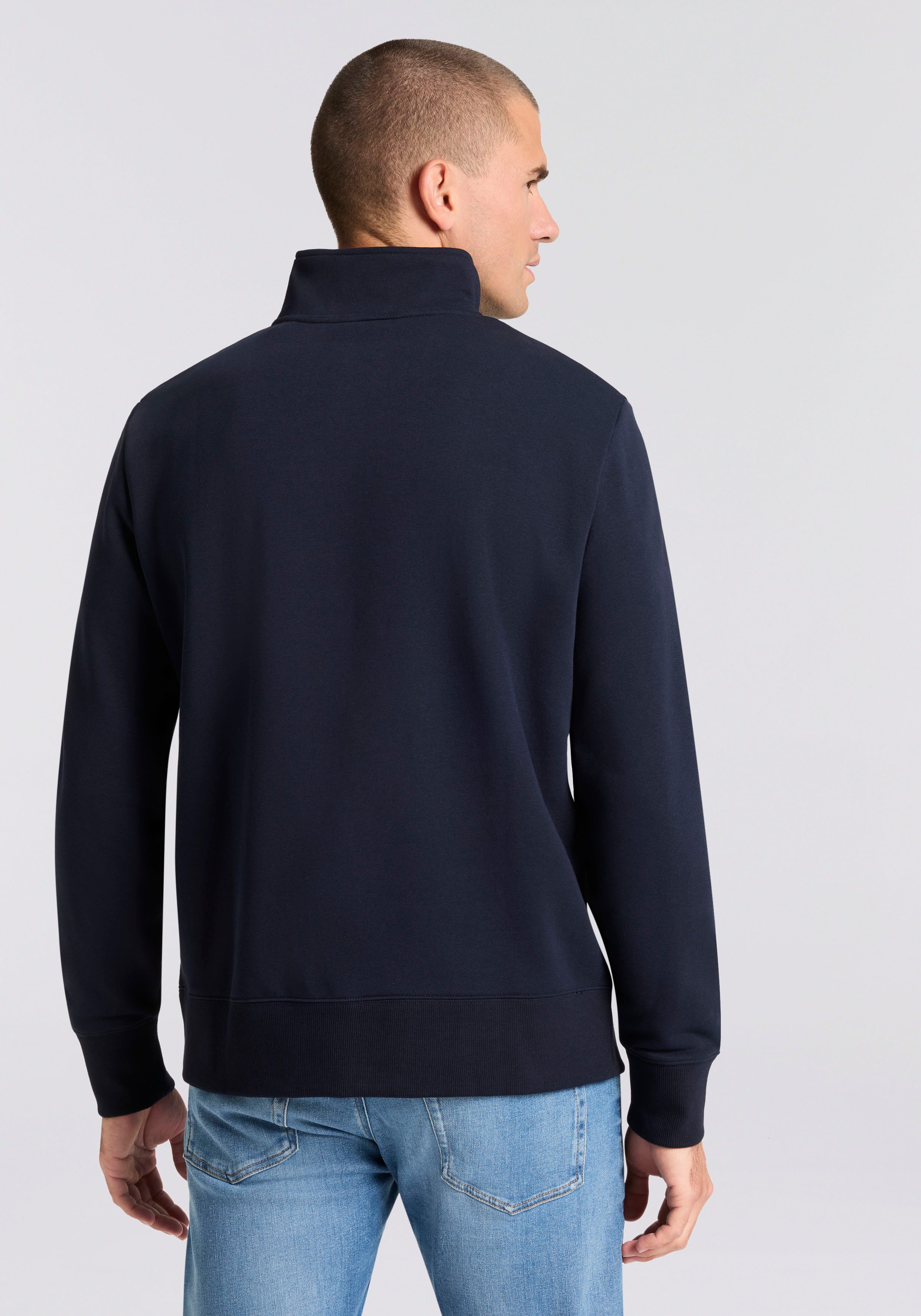 Gant Sweatshirt Stehkragen mit Reißverschluss günstig online kaufen