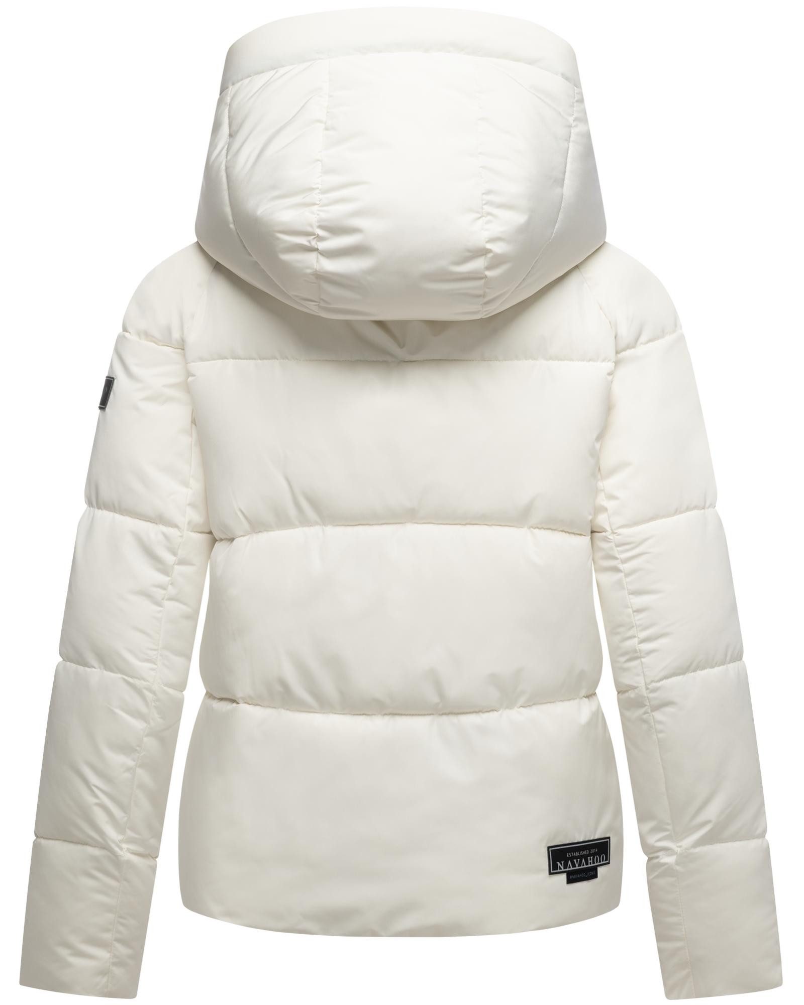 Navahoo Steppjacke Frostherz XIV Kurze gesteppte Damen Winterjacke mit abnehmbarer Kapuze