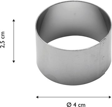 ECHTWERK Serviettenring, Edelstahl, (Set, 4-tlg), Serviettenhalter-Set, Serviettenschnallen, Kreisdesign, aus Edelstahl
