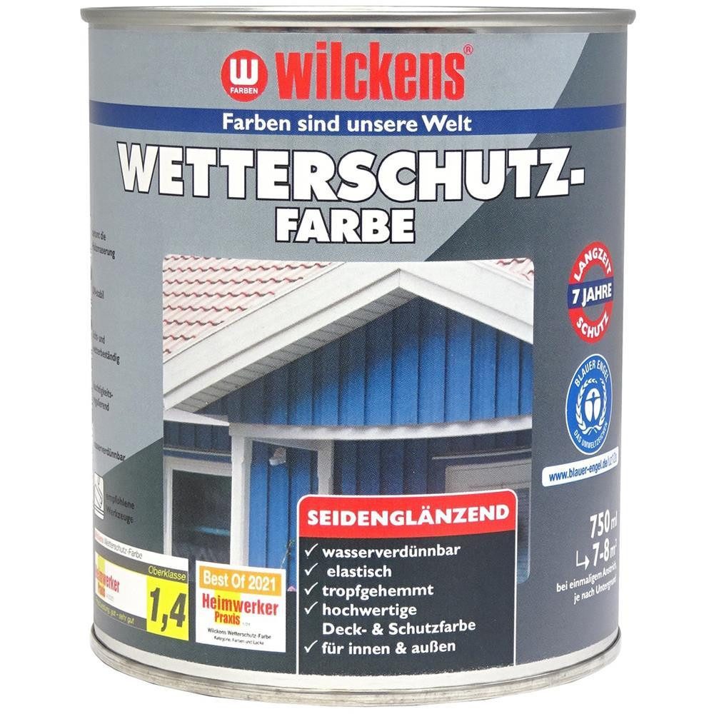 Wilckens Farben Deck- & Schutzfarbe Holzfarbe 750ml oder 2,5L, Neu- & Renovierungsanstrich für Hölzer im Innen- & Außenbereich