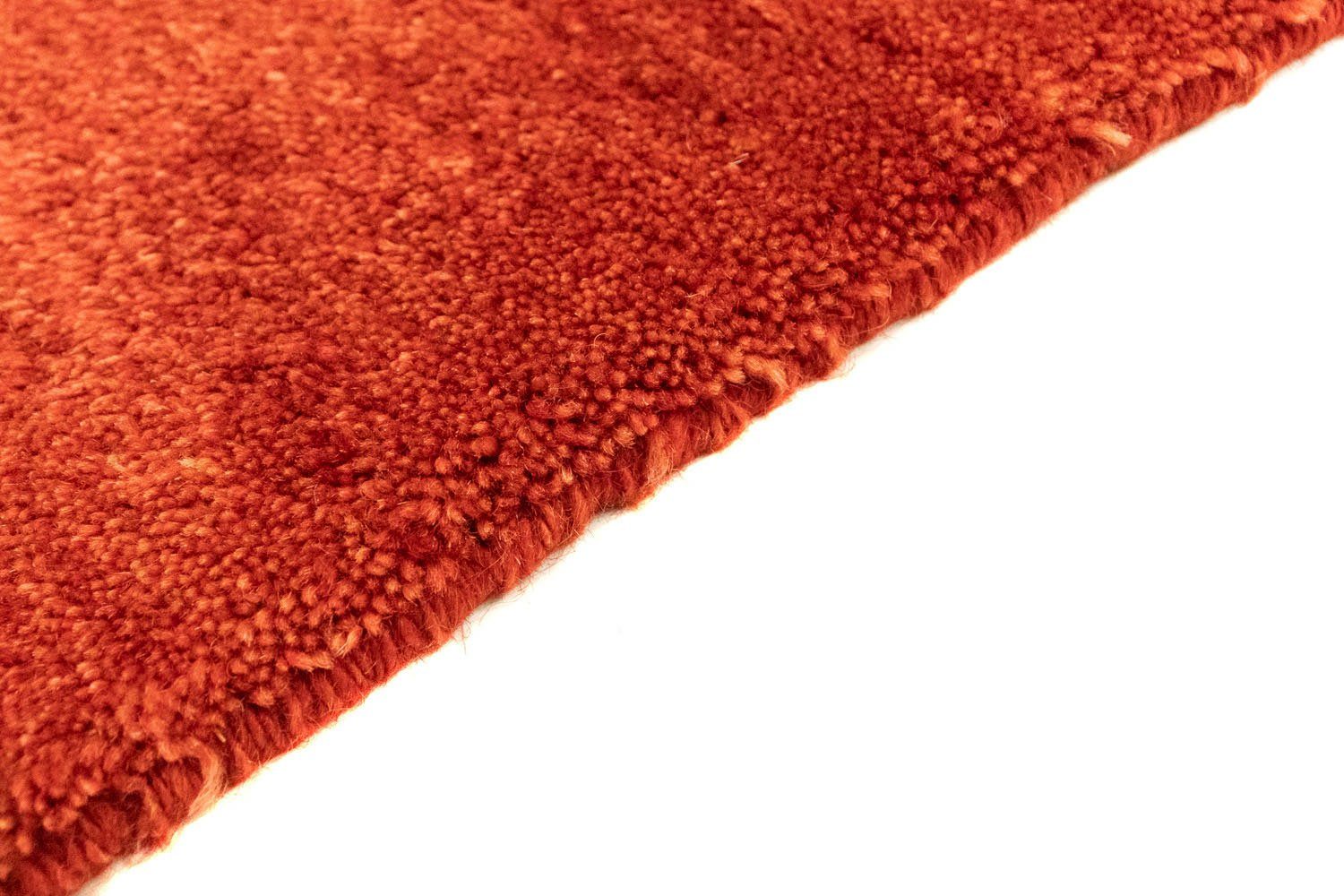 rechteckig, Höhe: - Zertifikat rot, - Gabbeh morgenland, mit Perser Wohnzimmer, Handgeknüpft, - Loribaft mm, x 130 cm 12 Wollteppich Einzelstück 81