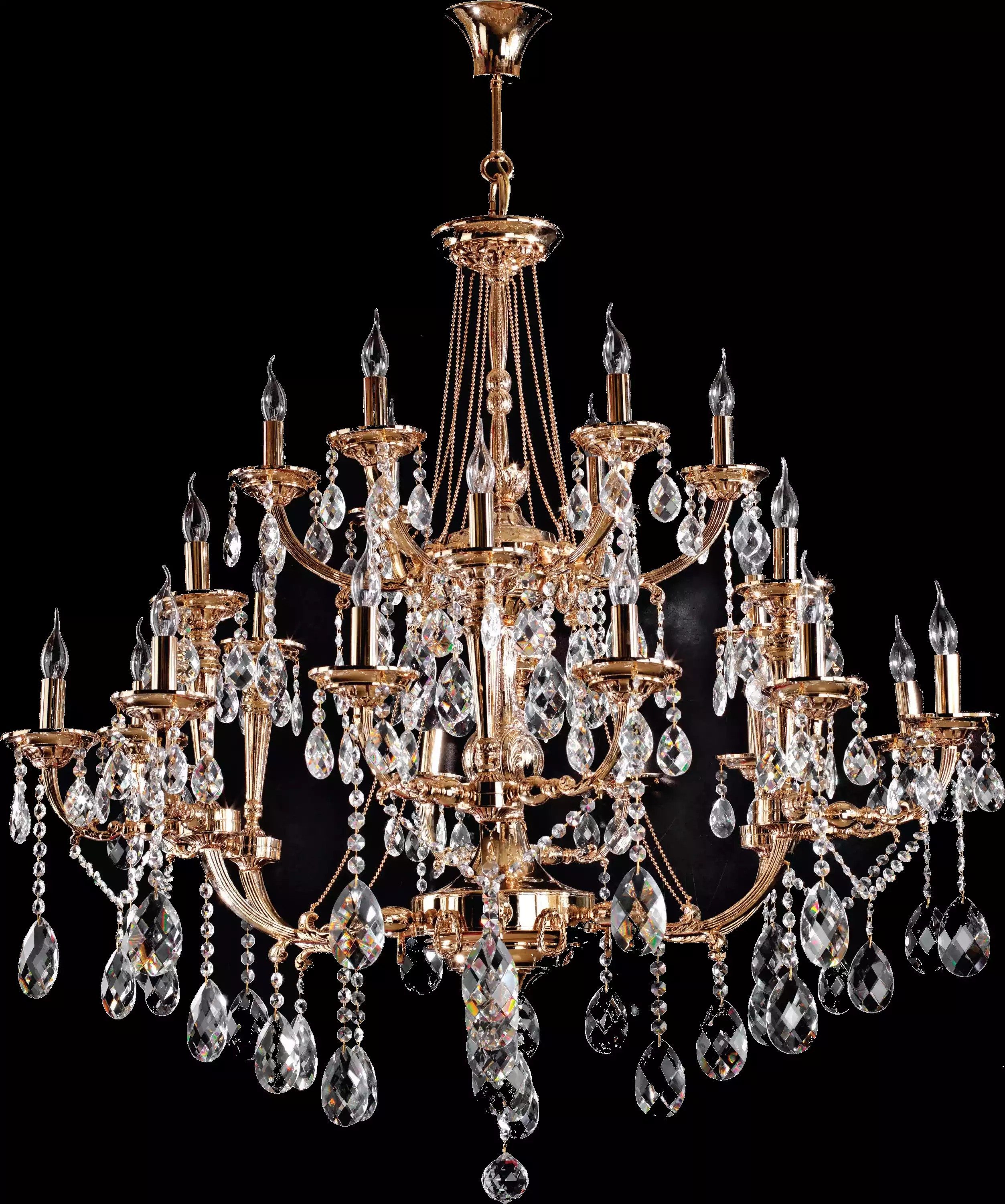 JVmoebel Kronleuchter Königlicher Deckenleuchter aus Kristall für elegantes Ambiente, Made in Europa