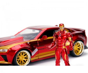 JADA Spielzeug-Auto Marvel - The Avengers - Iron Man & 2016 Chevy Camaro SS
