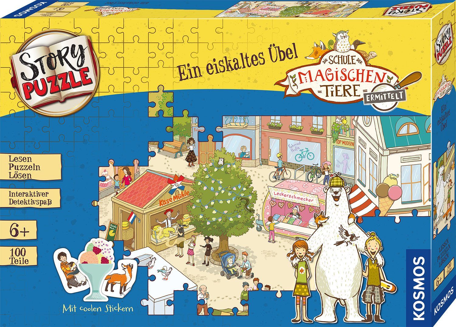 Puzzleteile, Tiere 100 Made magischen Storypuzzle, Puzzle der ermittelt, Germany in eiskaltes Übel, Ein Schule Kosmos