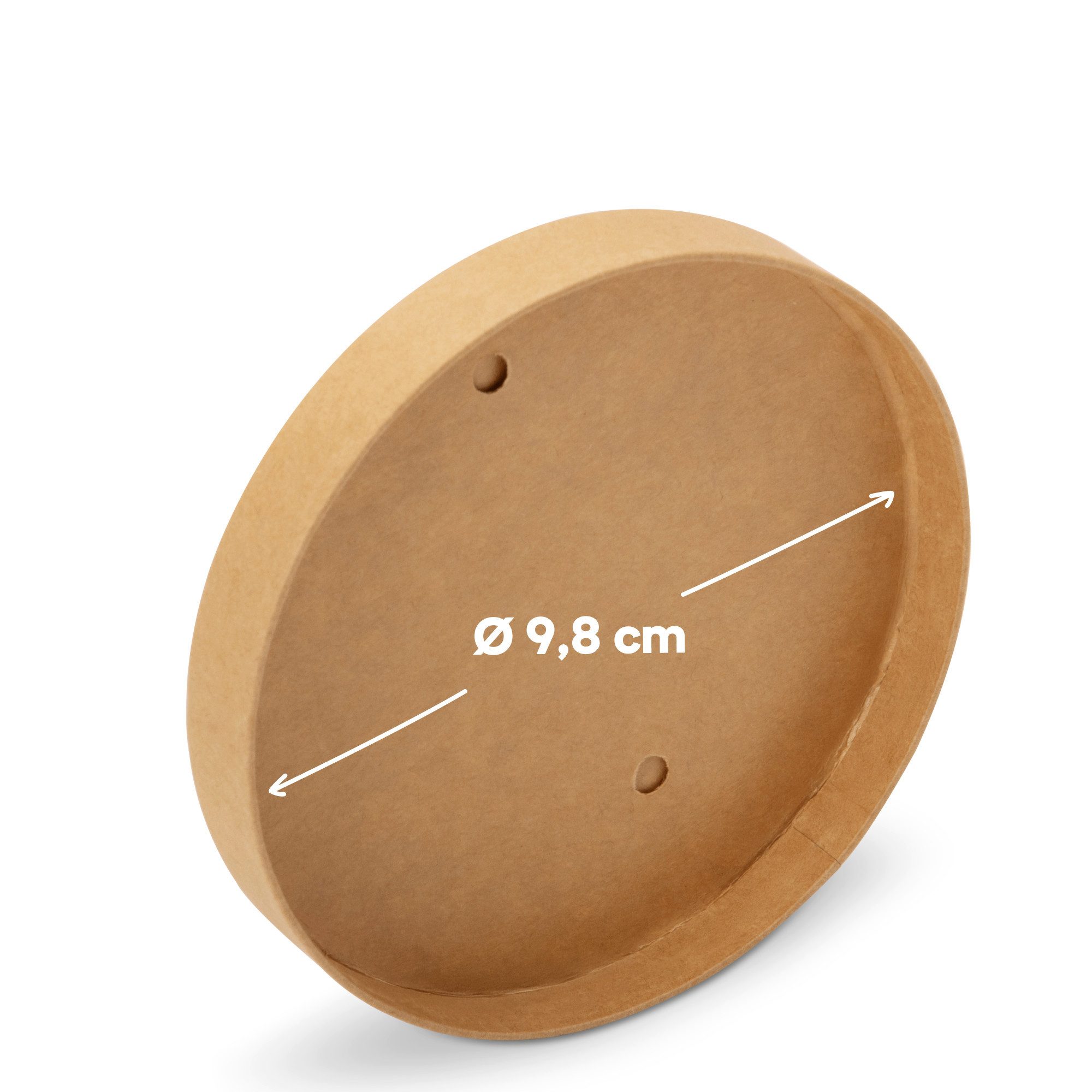 wisefood Einweggeschirr-Set 50-tlg., Bio-Pappdeckel für 200, 300 & 400 ml (50-tlg), Papier – Bild 3 von 5