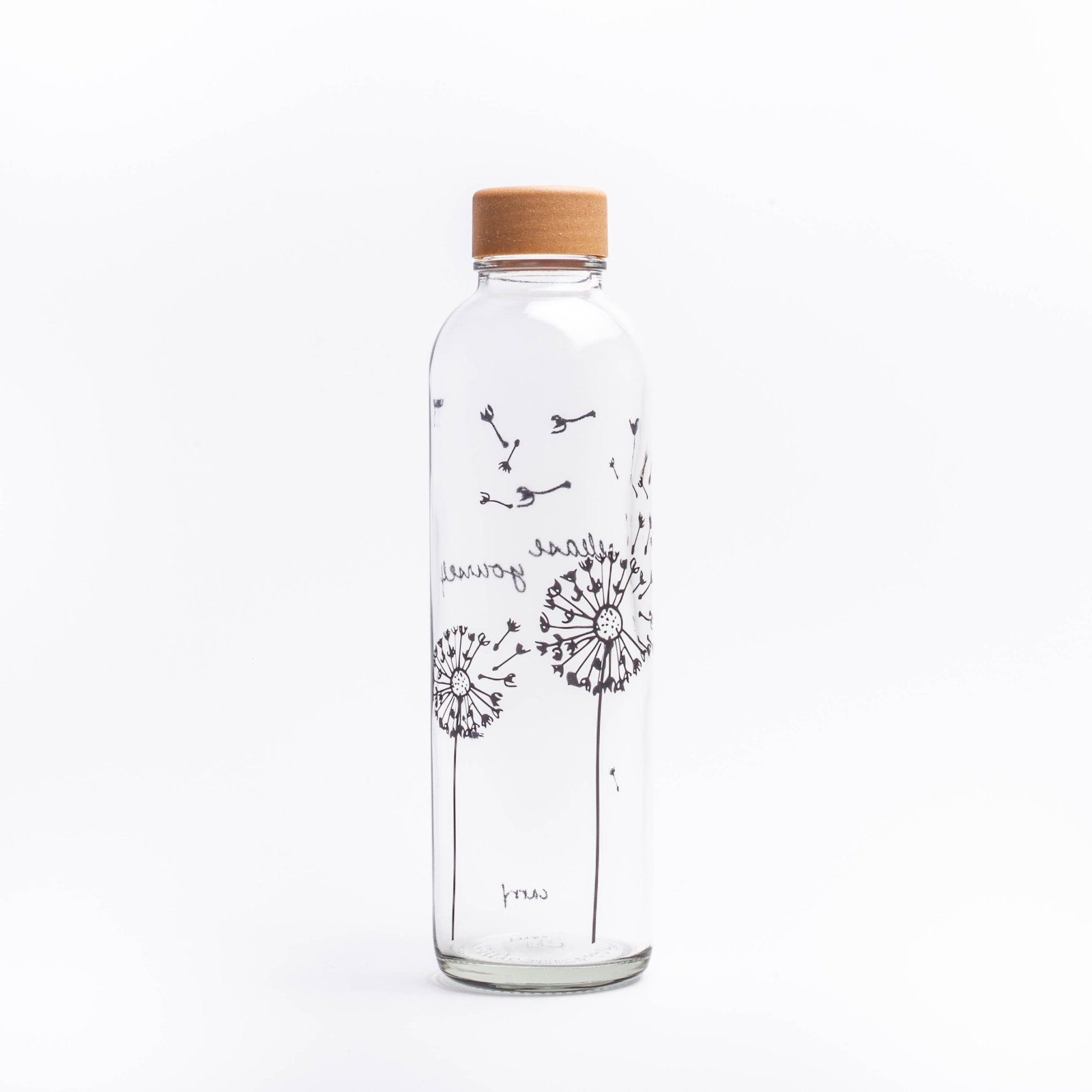 yogabox Trinkflasche CARRY 0.7 l RELEASE YOURSELF GLAS, Regional produziert | Trinkflaschen