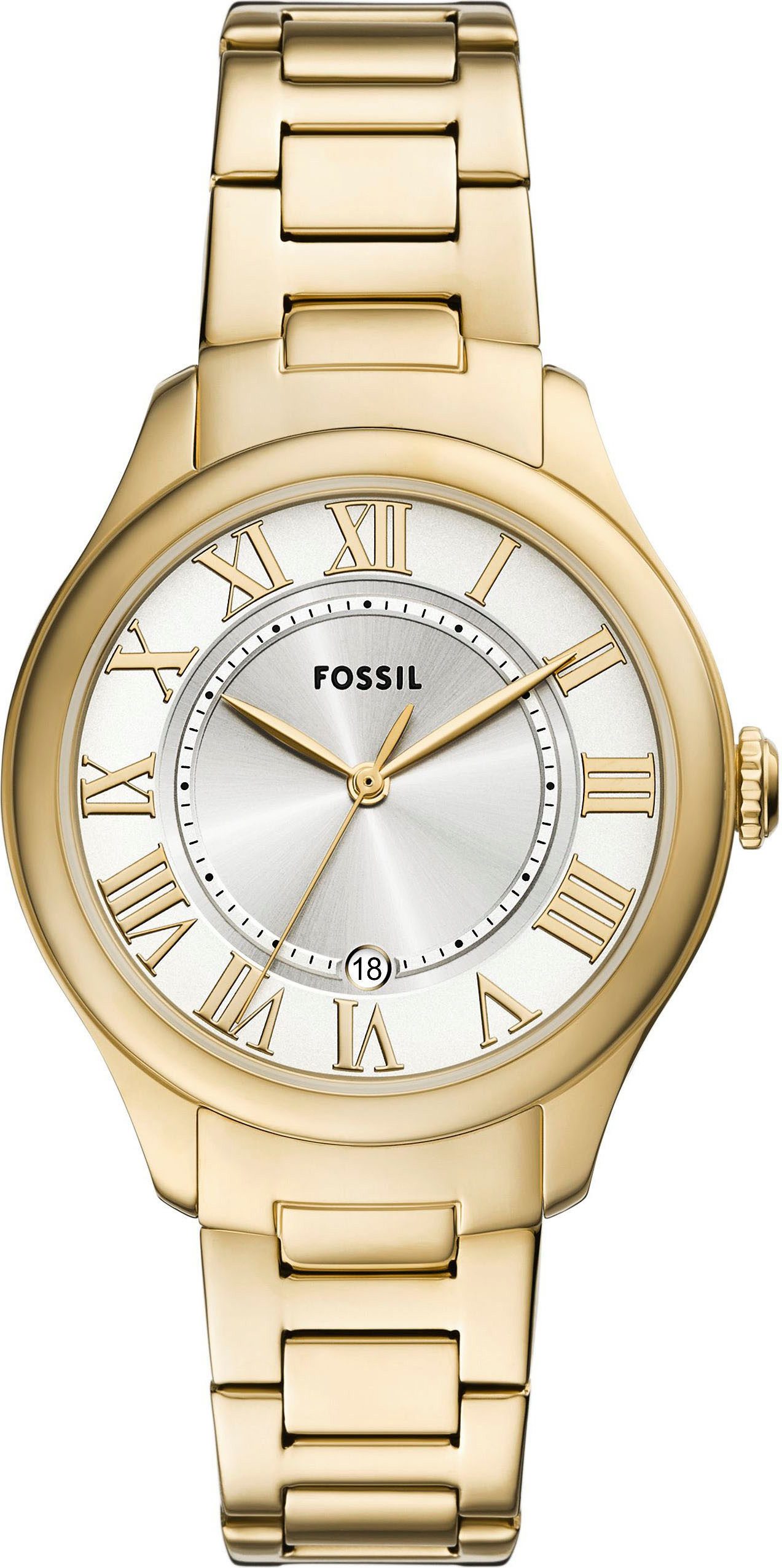 Fossil Quarzuhr GILMORE ES5395, Armbanduhr, Damenuhr, Edelstahlarmband, ana günstig online kaufen