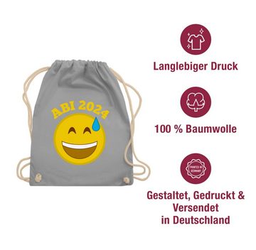 Shirtracer Turnbeutel Emoticon - Abi 2024 - Wer hätt's gedacht?, Abitur & Abschluss 2024 Geschenk